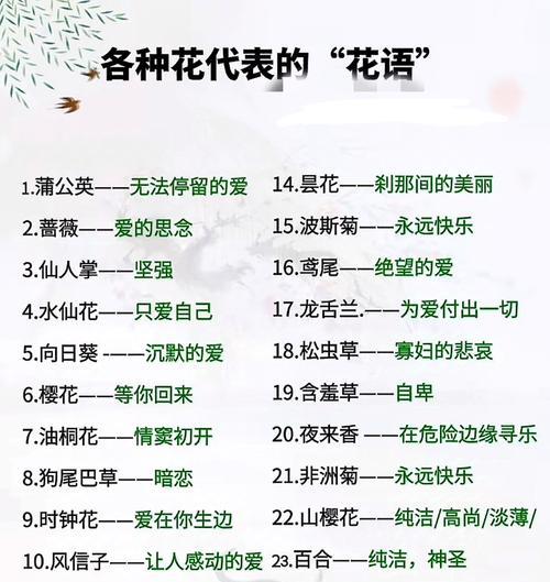 花语花香的含义是什么？