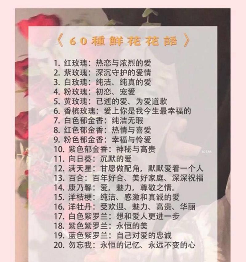哪种花的花语最能表达爱意？
